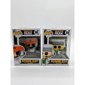 Funko Pop! South Park Boyband Kyle #39 & Boyband Kenny #38 Bundle Comedy Central